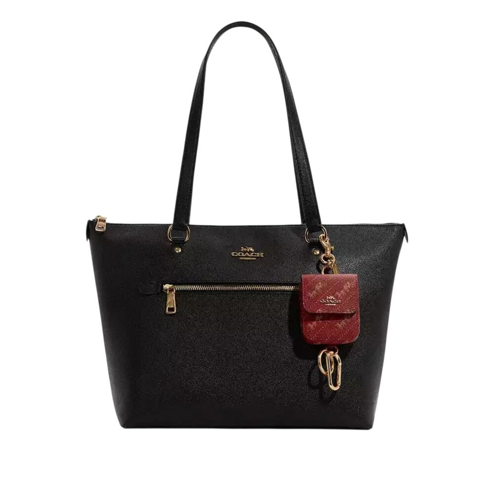 COACH MULTI ATTACHMENT CASE BAG CHARM WITH RED HORSE AND CARRIAGE DOT PRINT - Picture 2 of 3